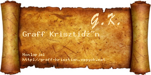 Graff Krisztián névjegykártya